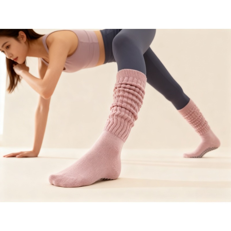 Yoga Fitness Gym - Vrouwen Katoen Antislip Pilatus Sokken Lange