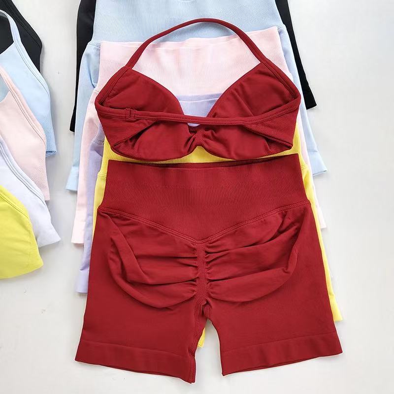 Yoga Fitness Outfit - HISTELLO Sportset Dames Strappy Gym Yoga