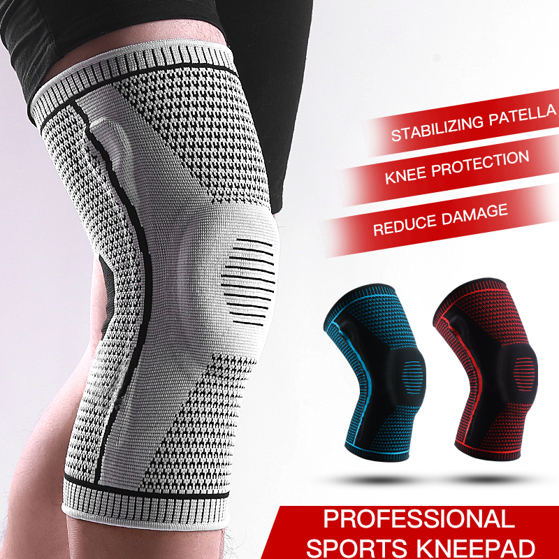 Knee Sleeve Compression - Antislip kniebrace met patella-gelpad Stabilisatoren Comfort-Fit