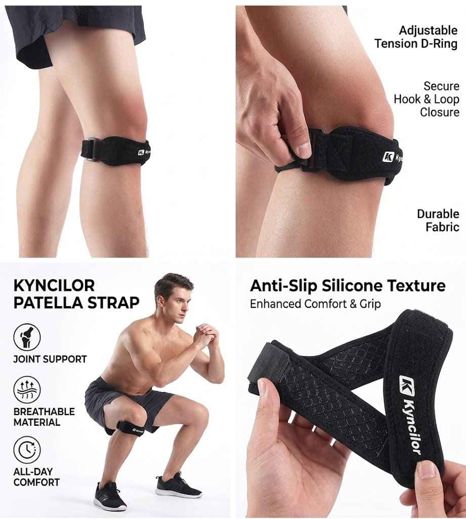 Knee Sleeve Compression - 1 Sportbeenmanchet, Volledige Compressiebeenmanchet voor Mannen