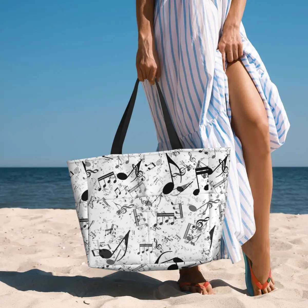 Bass Music Notes Strandtas Spo - Yoga Fitness Music recensie en prijs