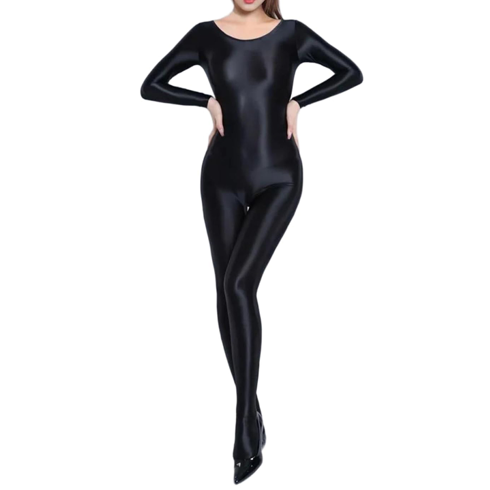 Vrouwen Olie Glanzende Lange M - Yoga Fitness Jumpsuit recensie en prijs