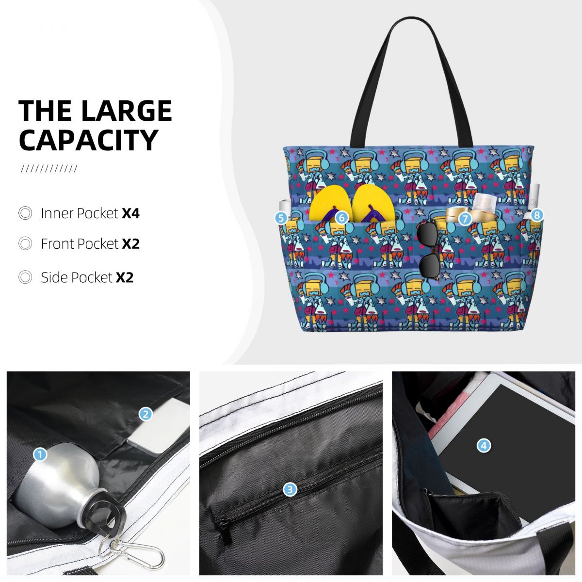 Geometry Dude Beach Tote Bag S - Yoga Fitness Dude recensie en prijs
