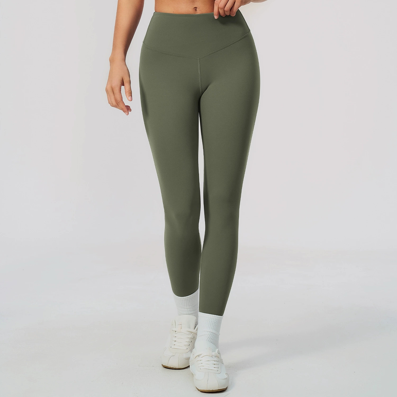 Effenkleurige yogabroek voor d - Yoga Fitness Gym recensie en prijs