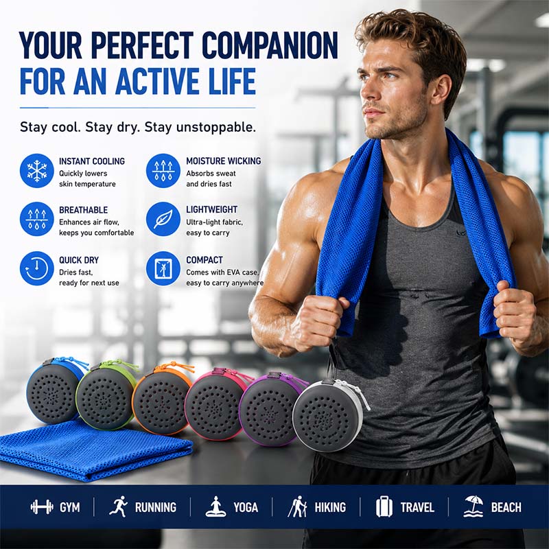 Direct verkoelende handdoek me - Yoga Fitness Gym recensie en prijs